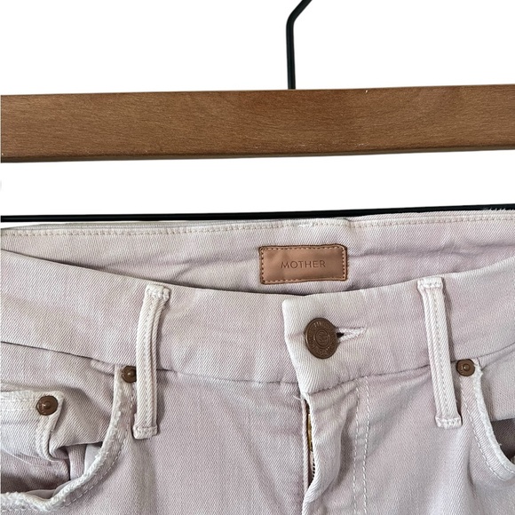 MOTHER Women's Skinny Jeans in Cream - Picture 2 of 8